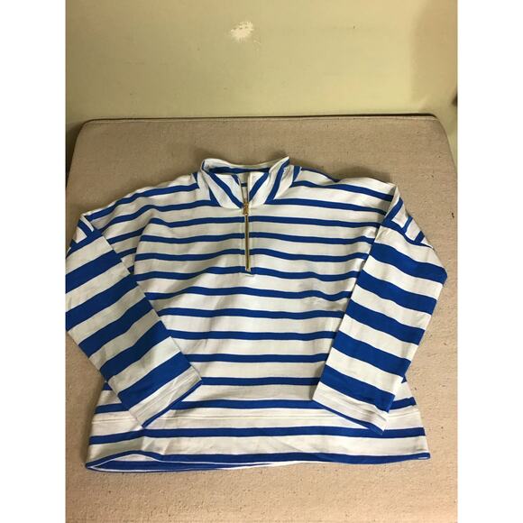 Addison Bay Women Nautical Striped Mock Neck Pullover Sz. XS NWT Beach … - Picture 5 of 12